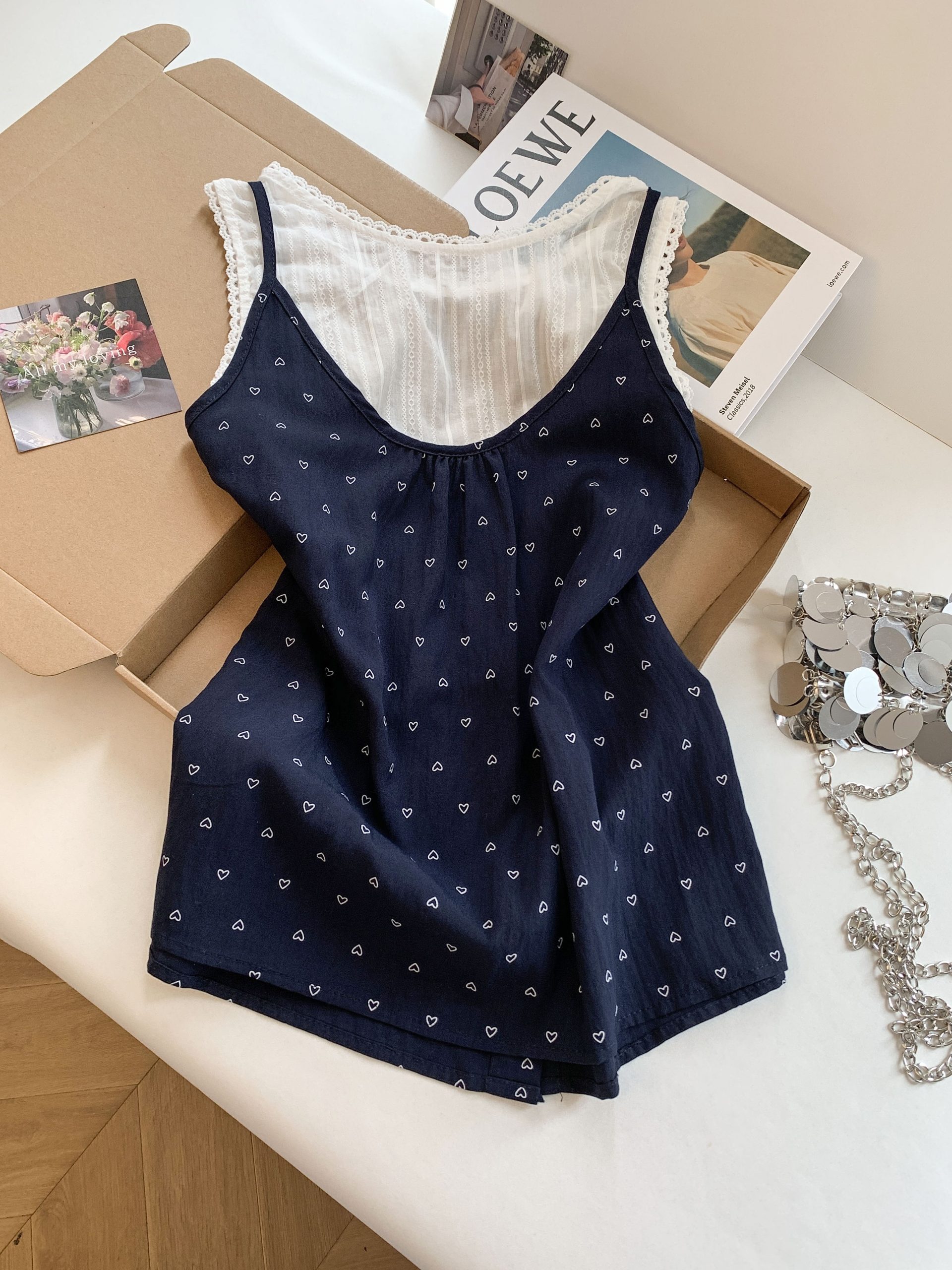 Women Summer Plaid Shirt Vest Fake Two-Piece Sleeveless Top