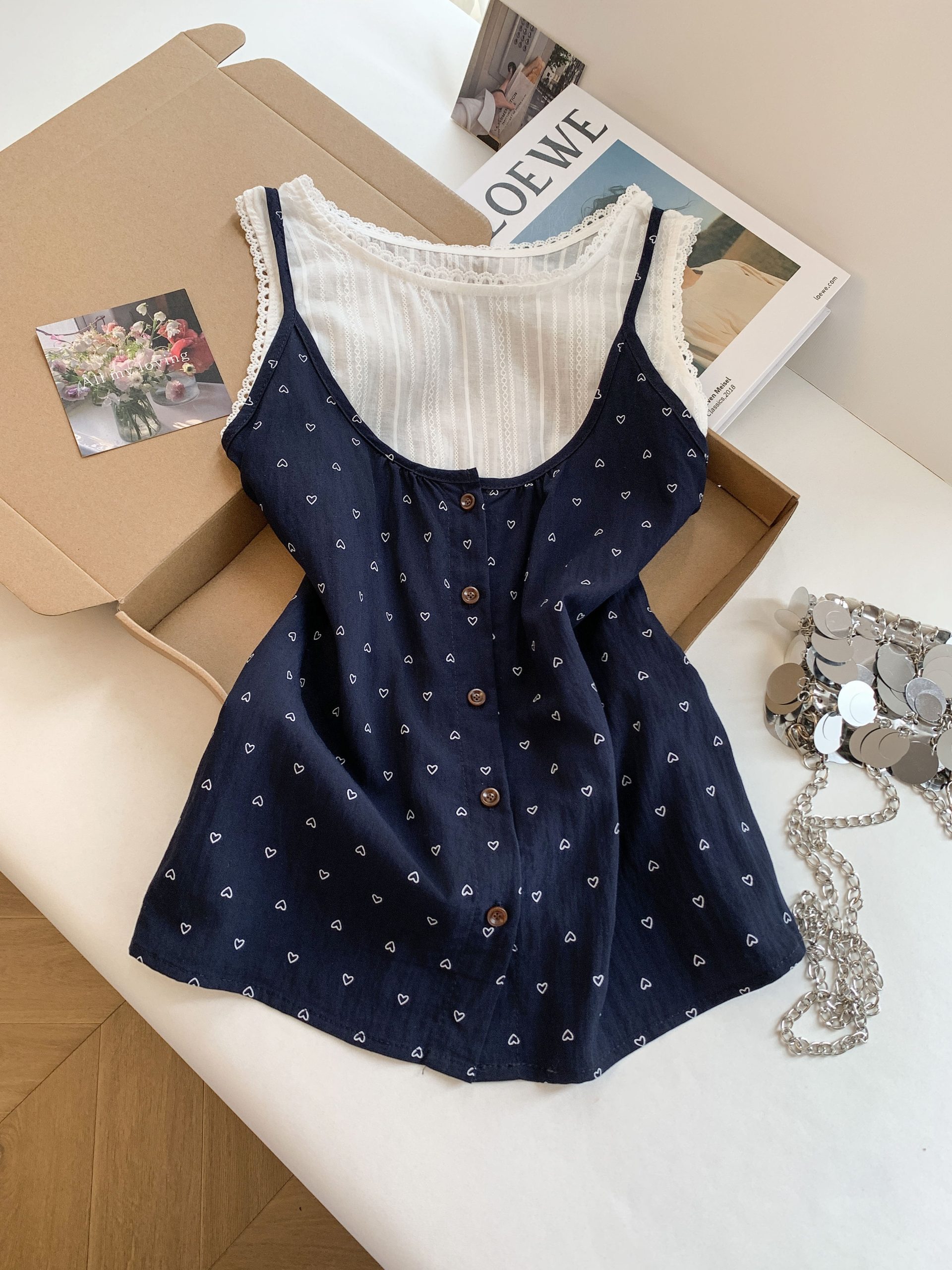 Women Summer Plaid Shirt Vest Fake Two-Piece Sleeveless Top