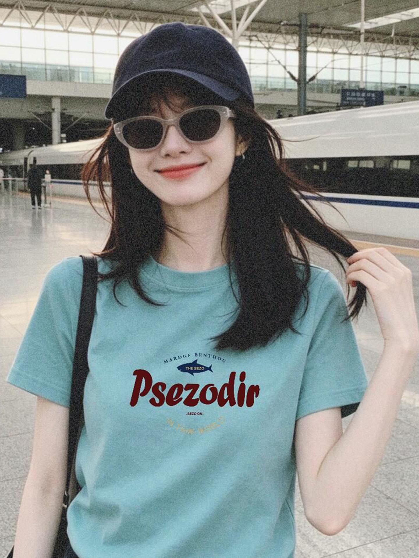 Women’s Casual Letter Print Short Sleeve T-Shirt 2026 Summer Top