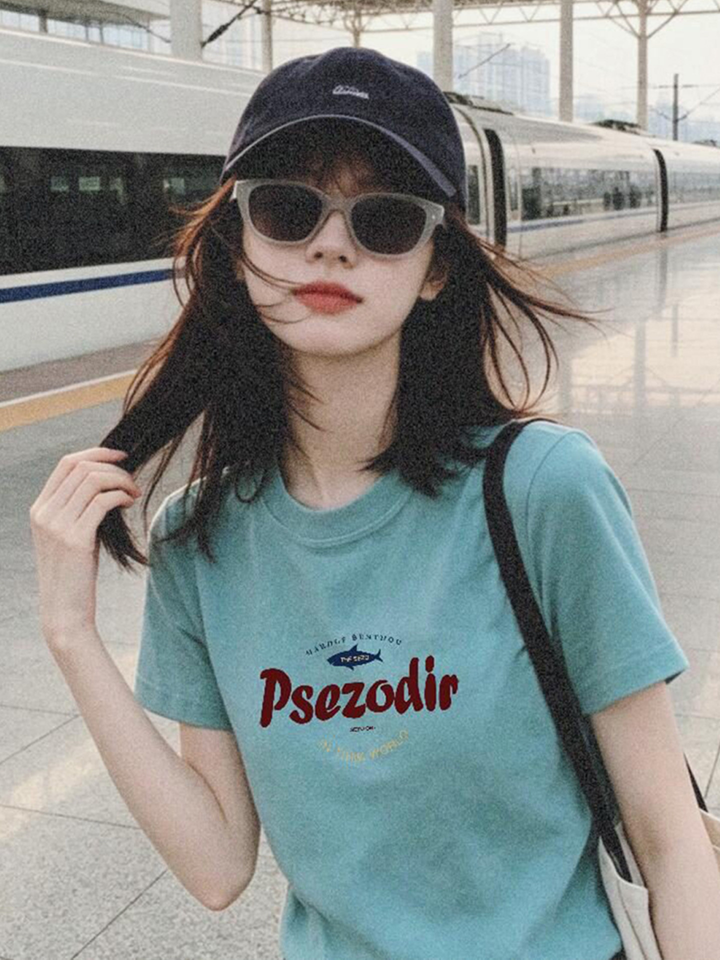 Women's Casual Letter Print Short Sleeve T-Shirt 2026 Summer Top - Image 4